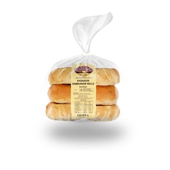 Organic Khorasan Hamburger Rolls 6 pack