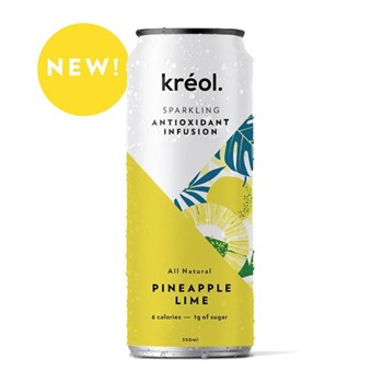 Kreol Sparkling Antioxidant Infusion - Pineapple Lime 330ml