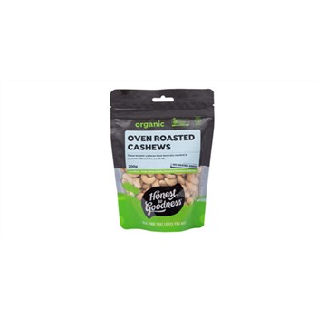 Organic Oven Roasted Cashews 200g