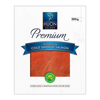 Huon Cold Smoked Salmon TAS 200g Pack - FROZEN