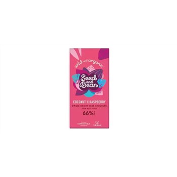 Wild and Organic Coconut and Raspberry Dark Chocolate 