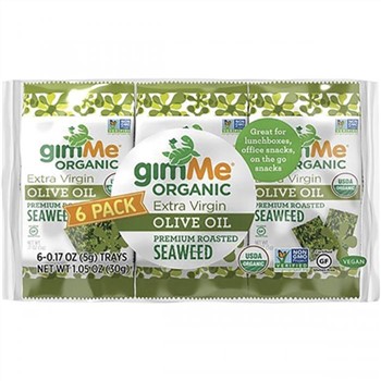 Roasted Seaweed Snacks Olive Oil 6 x 5g Pack